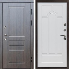 Входная дверь Termo Door Сибирь Термо ПРЕМИУМ Орегон Венге Арка белое дерево