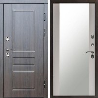 Входная дверь Termo Door Сибирь Термо ПРЕМИУМ Орегон Венге Зеркало Лиственница белая