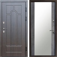 Входная дверь Termo Door Сибирь Термо ПРЕМИУМ Модена Венге Зеркало бетон темный