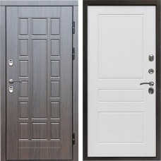 Входная дверь Termo Door Сибирь Термо ПРЕМИУМ Виргиния Венге Классика белое дерево