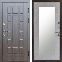 Входная дверь Termo Door Сибирь Термо ПРЕМИУМ Виргиния Венге Зеркало триумф бетон светлый