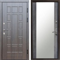Входная дверь Termo Door Сибирь Термо ПРЕМИУМ Виргиния Венге Зеркало бетон темный