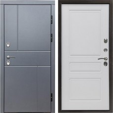 Входная дверь Termo Door Сибирь Термо ПРЕМИУМ Grey Line Классика Белый матовый