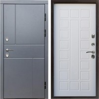 Входная дверь Termo Door Сибирь Термо ПРЕМИУМ Grey Line Престиж Белое дерево