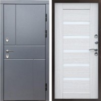 Входная дверь Termo Door Сибирь Термо ПРЕМИУМ Grey Line Царга лиственница белая