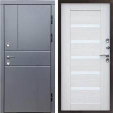 Входная дверь Termo Door Сибирь Термо ПРЕМИУМ Grey Line Царга лиственница белая