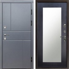 Входная дверь Termo Door Сибирь Термо ПРЕМИУМ Grey Line Зеркало триумф венге