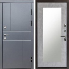 Входная дверь Termo Door Сибирь Термо ПРЕМИУМ Grey Line Зеркало триумф бетон светлый