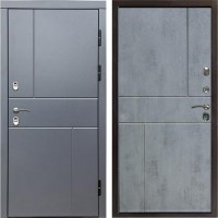 Входная дверь Termo Door Сибирь Термо ПРЕМИУМ Grey Line Горизонт бетон темный