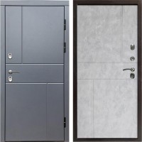 Входная дверь Termo Door Сибирь Термо ПРЕМИУМ Grey Line Горизонт бетон светлый