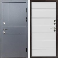 Входная дверь Termo Door Сибирь Термо ПРЕМИУМ Grey Line White Line