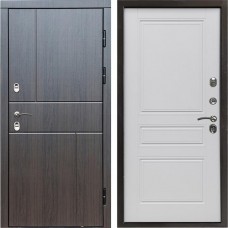 Входная дверь Termo Door Сибирь Термо ПРЕМИУМ Вертикаль Венге Классика Белый матовый