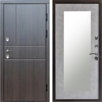 Входная дверь Termo Door Сибирь Термо ПРЕМИУМ Вертикаль Венге Зеркало триумф бетон светлый