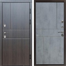 Входная дверь Termo Door Сибирь Термо ПРЕМИУМ Вертикаль Венге Горизонт бетон темный