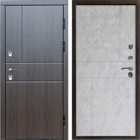Входная дверь Termo Door Сибирь Термо ПРЕМИУМ Вертикаль Венге Горизонт бетон светлый