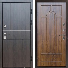 Входная дверь Termo Door Сибирь Термо ПРЕМИУМ Вертикаль Венге Арка дуб