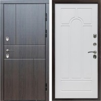 Входная дверь Termo Door Сибирь Термо ПРЕМИУМ Вертикаль Венге Арка белое дерево