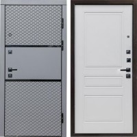 Входная дверь Termo Door Fusion Black Классика Белый матовый