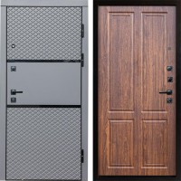 Входная дверь Termo Door Fusion Black Стандарт орех