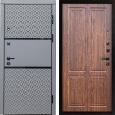 Входная дверь Termo Door Fusion Black Стандарт орех