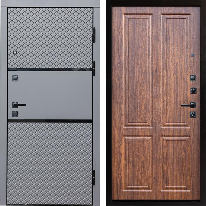 Входная дверь Termo Door Fusion Black Стандарт орех