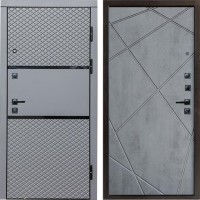 Входная дверь Termo Door Fusion Black Лучи бетон темный