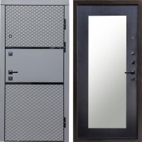 Входная дверь Termo Door Fusion Black Зеркало триумф венге