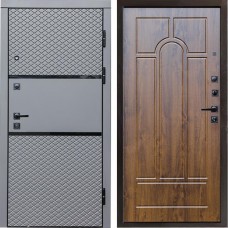 Входная дверь Termo Door Fusion Black Арка дуб
