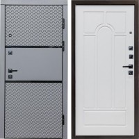 Входная дверь Termo Door Fusion Black Арка белое дерево