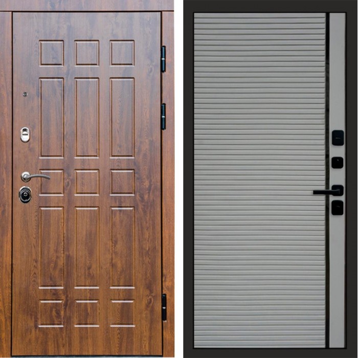 Входная дверь Афина дуб Porte Grey софт