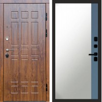 Входная дверь Афина дуб Зеркало фацет Grey софт