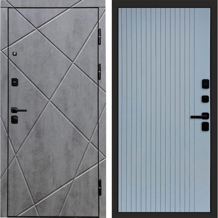 Termo Door Лучи бетон Flat Grey Софт