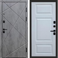 Дверь Termo Door Лучи бетон Лион Белый софт