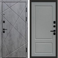 Дверь входная Termo Door Лучи бетон Марсель Grey софт