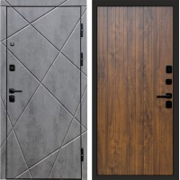 Дверь Termo Door Лучи бетон Flat Дуб