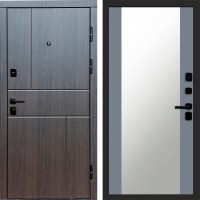 Входная дверь Вертикаль венге Зеркало 27 Grey Софт