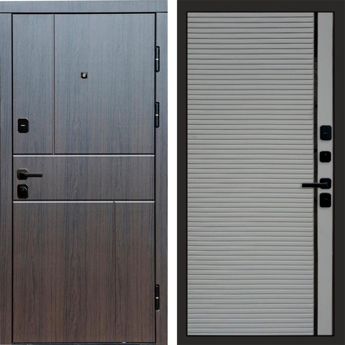 Входная дверь Вертикаль венге Porte Grey софт