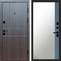 Входная дверь Вертикаль венге Зеркало фацет Grey софт