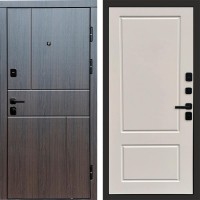 Дверь входная Termo Door Вертикаль венге Марсель Слоновая кость