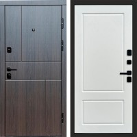 Дверь входная Termo Door Вертикаль венге Марсель Белый софт