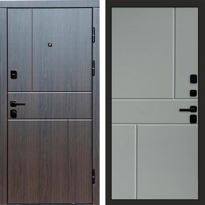 Дверь Termo Door Вертикаль венге Горизонт Grey софт
