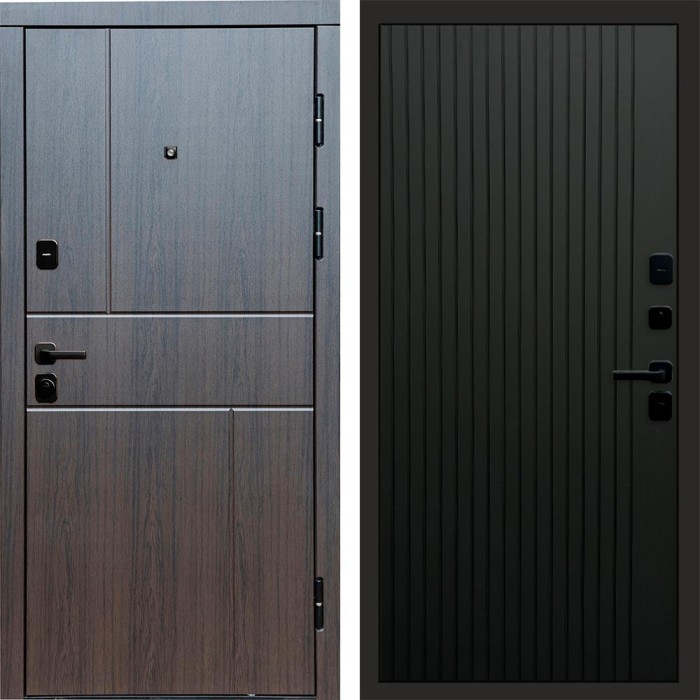 Termo Door Вертикаль венге Flat Черный кварц