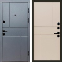 Дверь Termo Door Вертикаль Grey Горизонт Слоновая кость