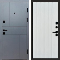 Дверь Termo Door Вертикаль Grey Flat Белый софт