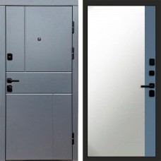 Входная дверь Вертикаль Grey Зеркало фацет Grey софт