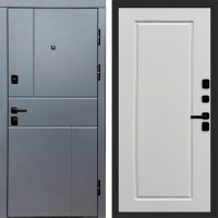 Входная дверь Termo Door Вертикаль Grey Гранд Слоновая кость