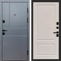 Дверь входная Termo Door Вертикаль Grey Марсель Слоновая кость
