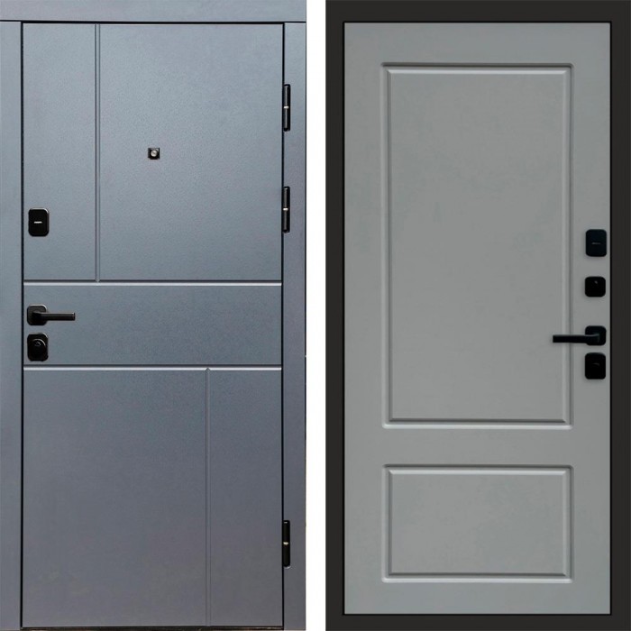 Дверь входная Termo Door Вертикаль Grey Марсель Grey софт