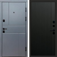 Termo Door Вертикаль Grey Flat Черный кварц