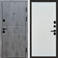 Дверь Termo Door Вертикаль Бетон Flat Белый софт